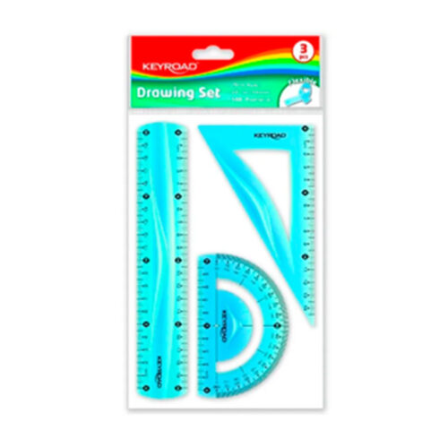 Set de Geometria Keyroad Flexible 3 piezas